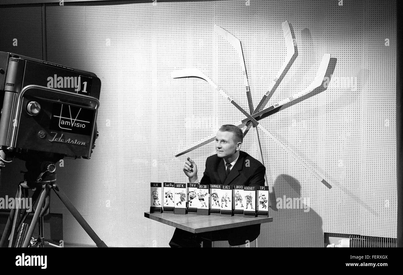 Anssi Koskinen, the host of Tamvision's popular hockey television show, is known for his engaging commentary and deep knowledge of the sport. His role as a host has made him a well-recognized figure in Finnish sports broadcasting. Stock Photo