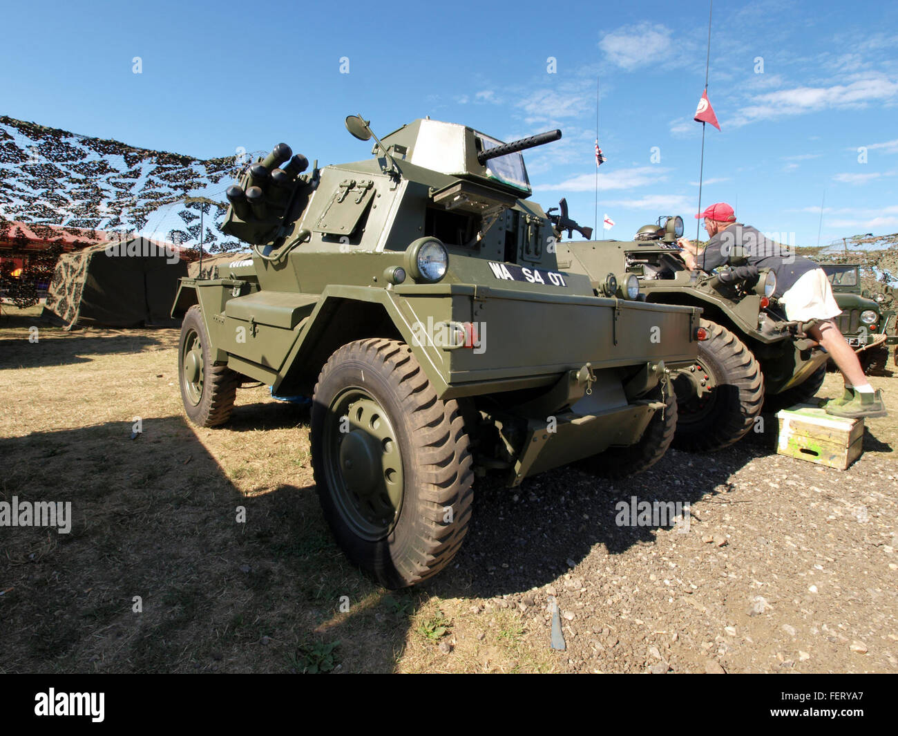Turreted Daimler Dingo (F311588) scout car at the War & Peace show 2010