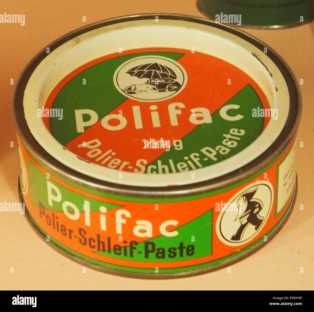 Polifac Polier-Schleif-Paste Stock Photo