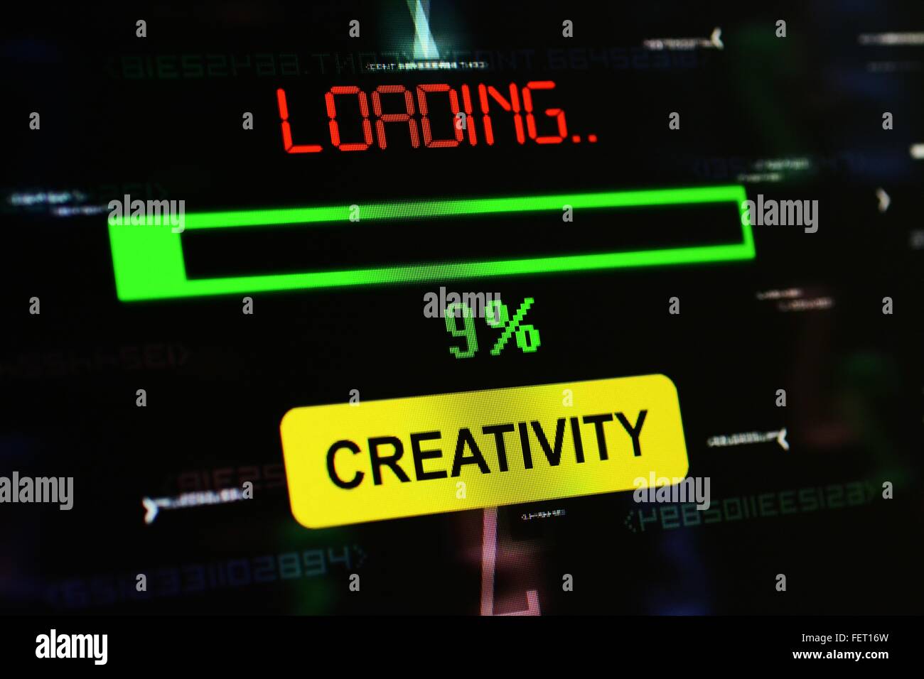 Loading symbol in green hi-res stock photography and images - Alamy