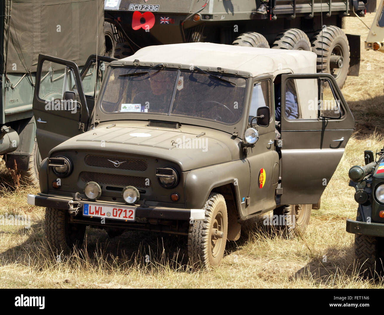 UAZ 469 East German army pic2 Stock Photo