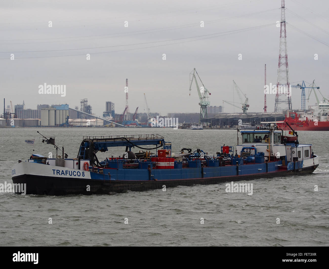 Trafuco 8 (ship, 1963) ENI 02325312 Port of Antwerp pic1 Stock Photo