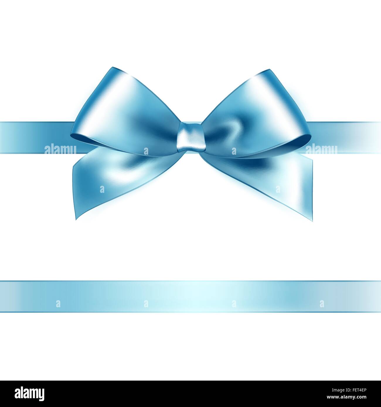 At søge tilflugt Formode Bestil Shiny light blue satin ribbon on white background Stock Vector Image & Art  - Alamy