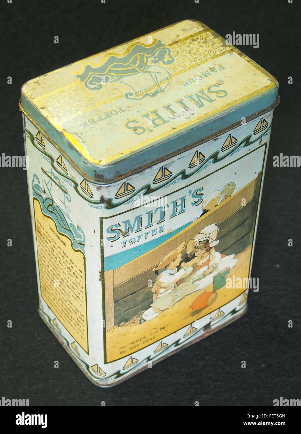 Smiths Toffee tin, pic3 Stock Photo