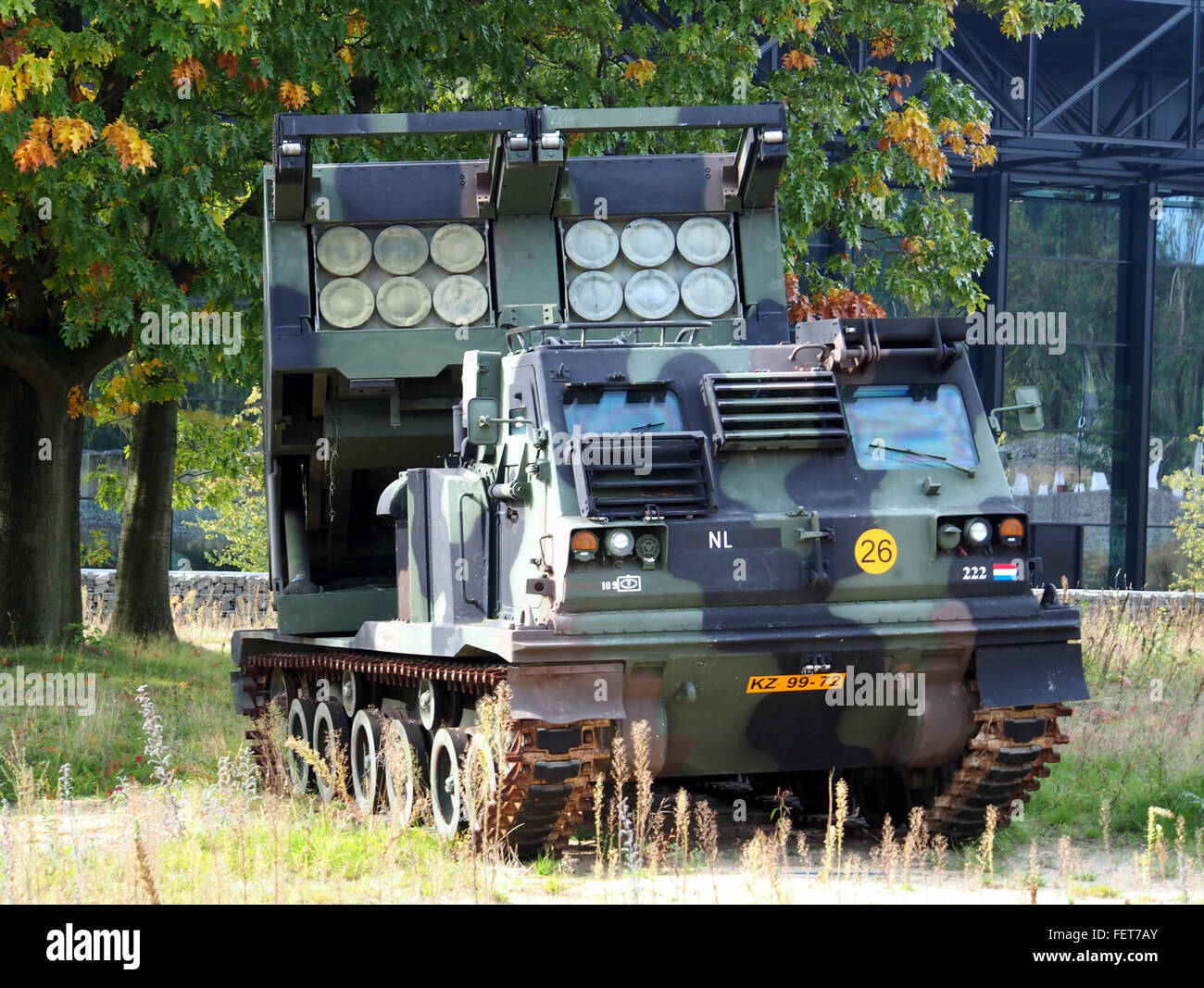 MLRS M-270 Nationaal Militair Museum pic3 Stock Photo