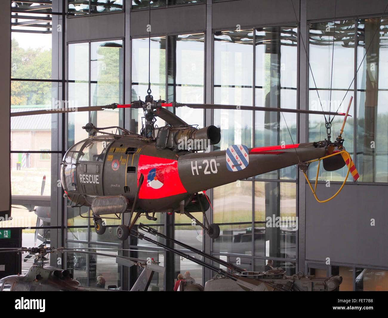Koninklijke Luchtmacht, Alouette 3, H-20, Nationaal Militair Museum, Soesterberg pic3 Stock Photo