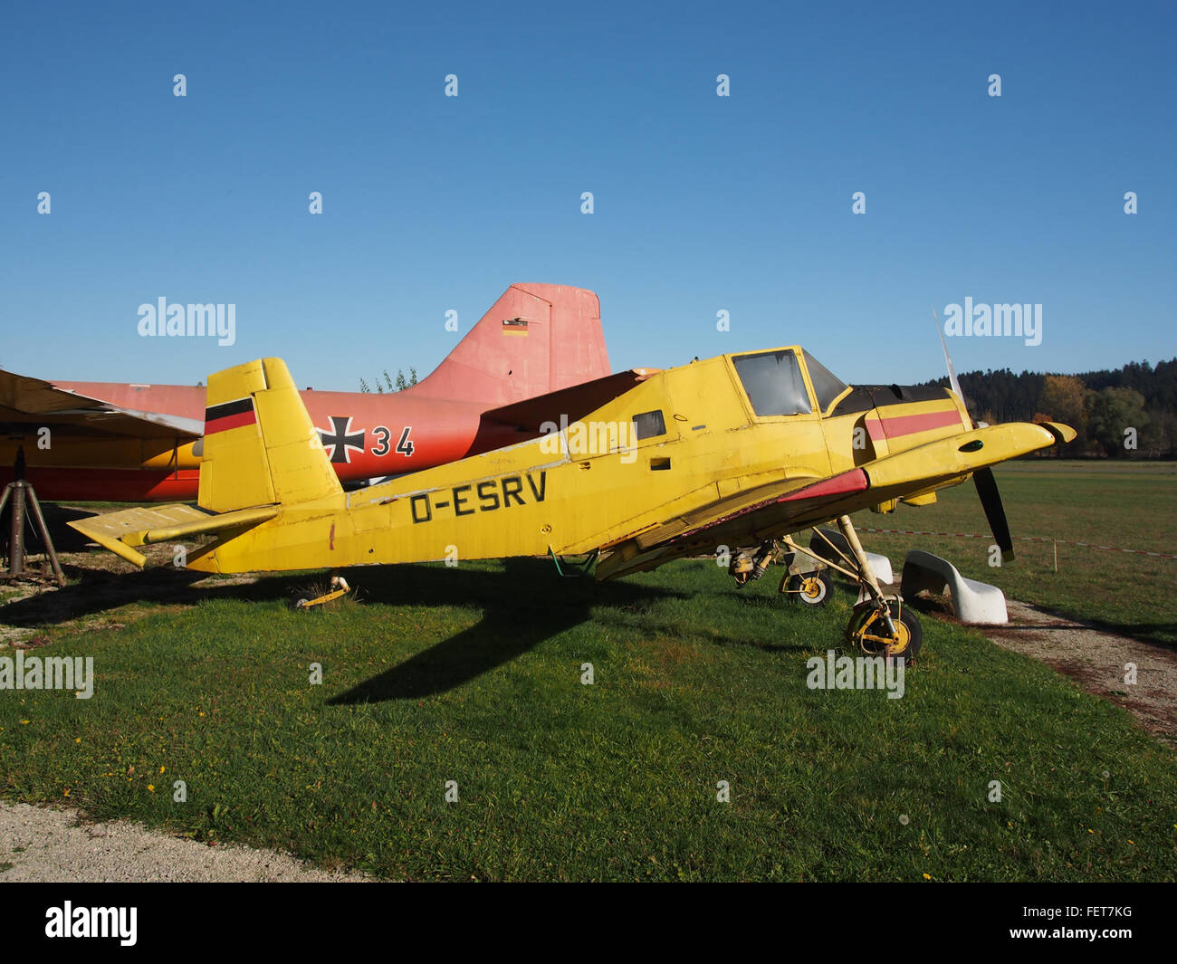 D-ESRV (aircraft), Zlin Z-37A Cmelak pic1 Stock Photo