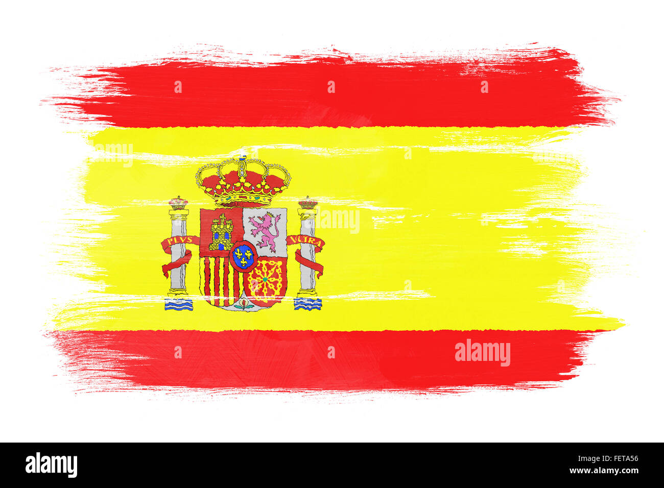 The Spanish flag Stock Photo Alamy