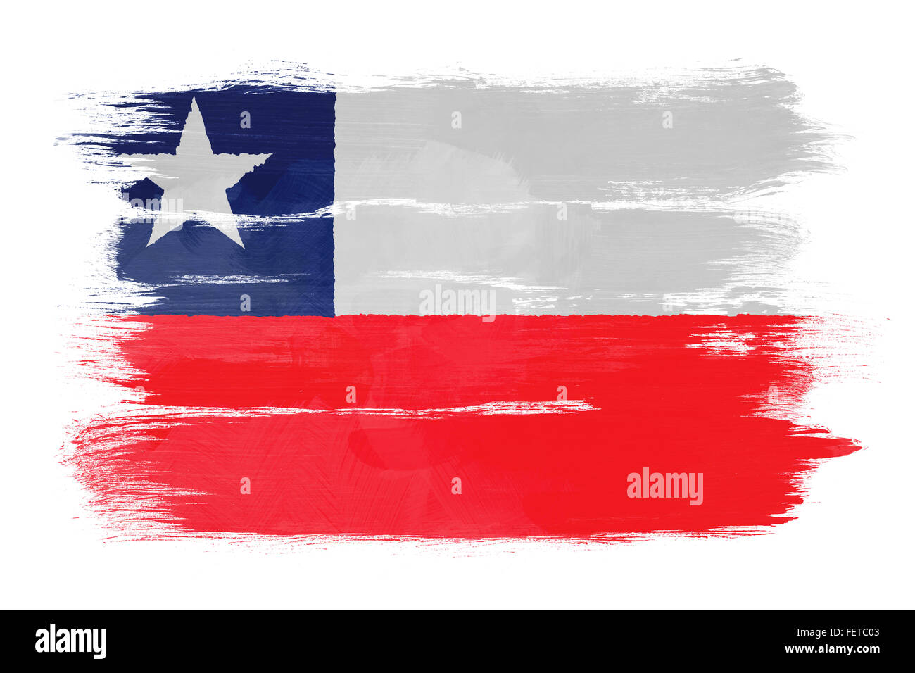 The Chile flag Stock Photo - Alamy