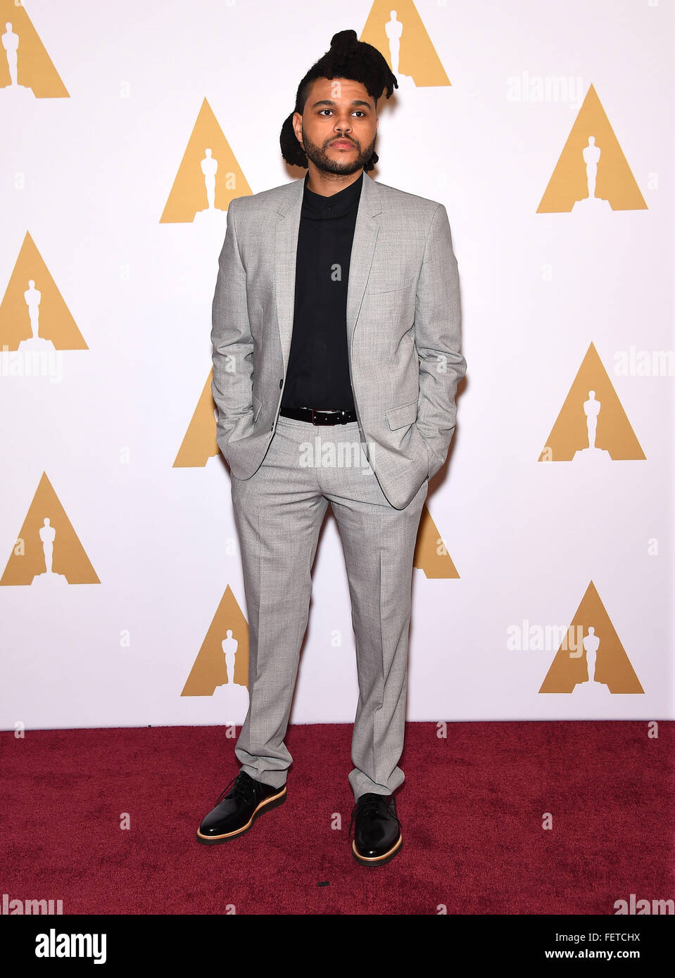 Beverly Hills, California, USA. 8th Feb, 2016. The Weeknd arrives for ...
