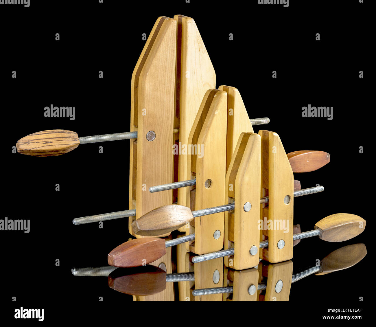Wood Clamps for woodworking Stock Photo Alamy