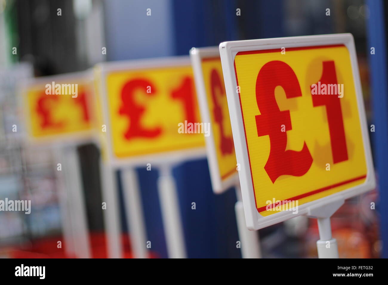 Yellow Price Tags Stock Photo Alamy