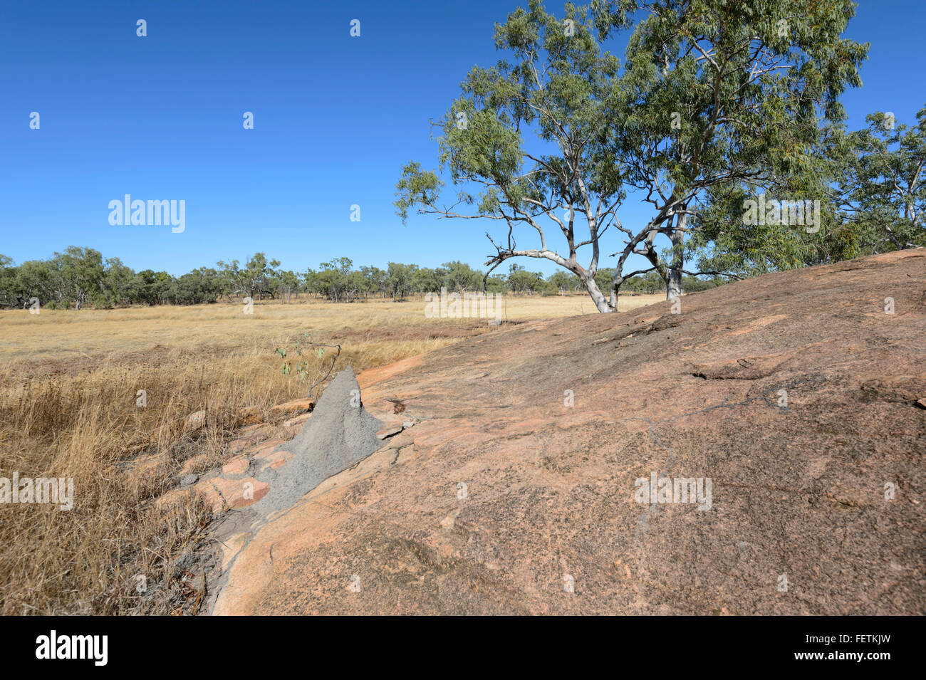 Flat Rock, Undara Volcanic National Park, Gulf Savannah, Queensland, Australia Stock Photo