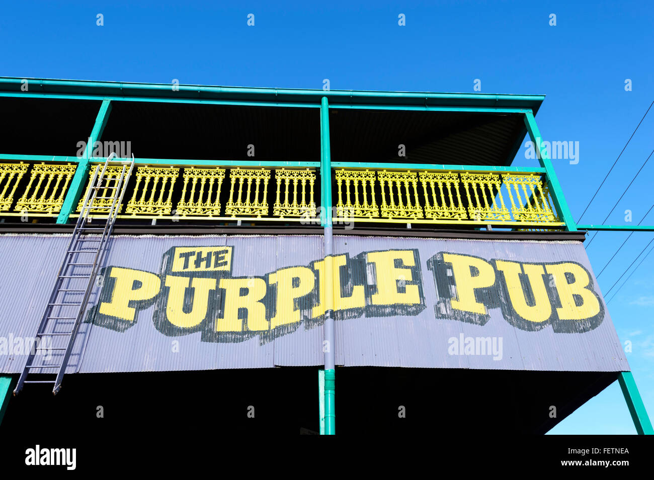 The Purple Pub, Normanton, Gulf of Carpentaria, Queensland, Australia Stock Photo