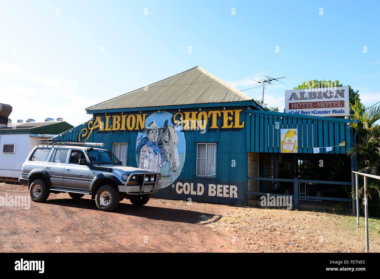 Albion Hotel, Normanton, Gulf of Carpentaria, Queensland, Australia Stock Photo