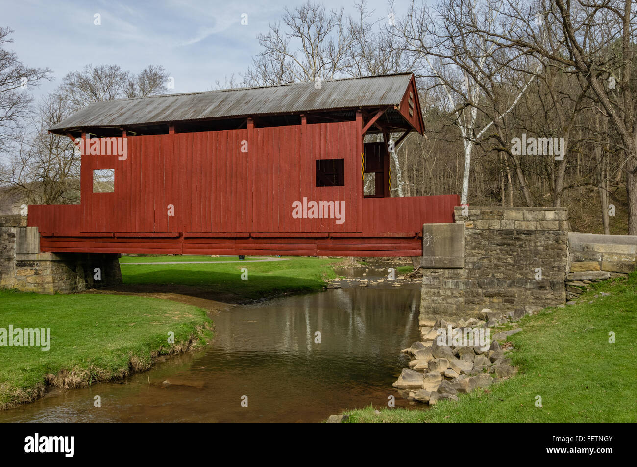 Ebenezer covered bridge hires stock photography and images Alamy