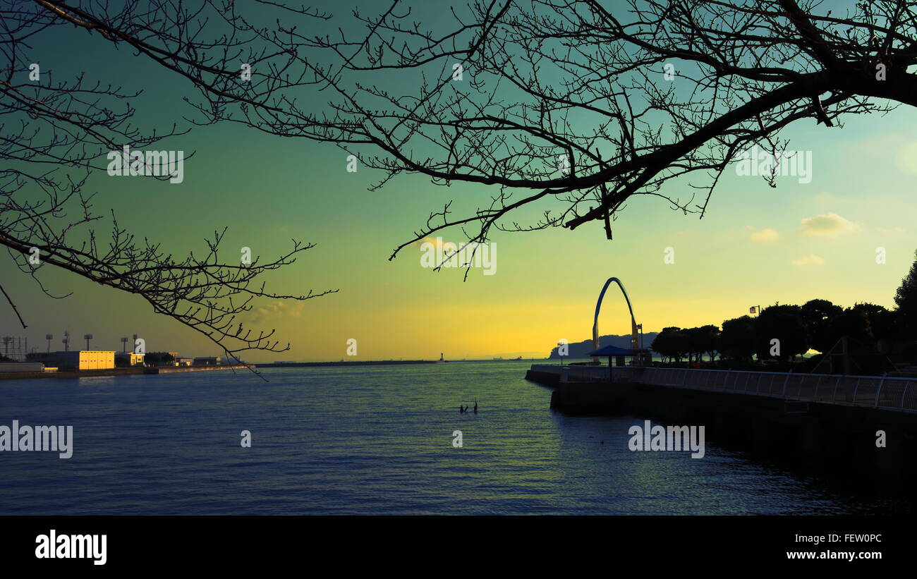 sunrise by the Mikasa Park, Yokosuka, Kanagawa, Japan Stock Photo Alamy