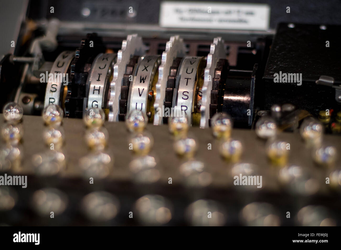 Enigma Machine from World War Two Stock Photo