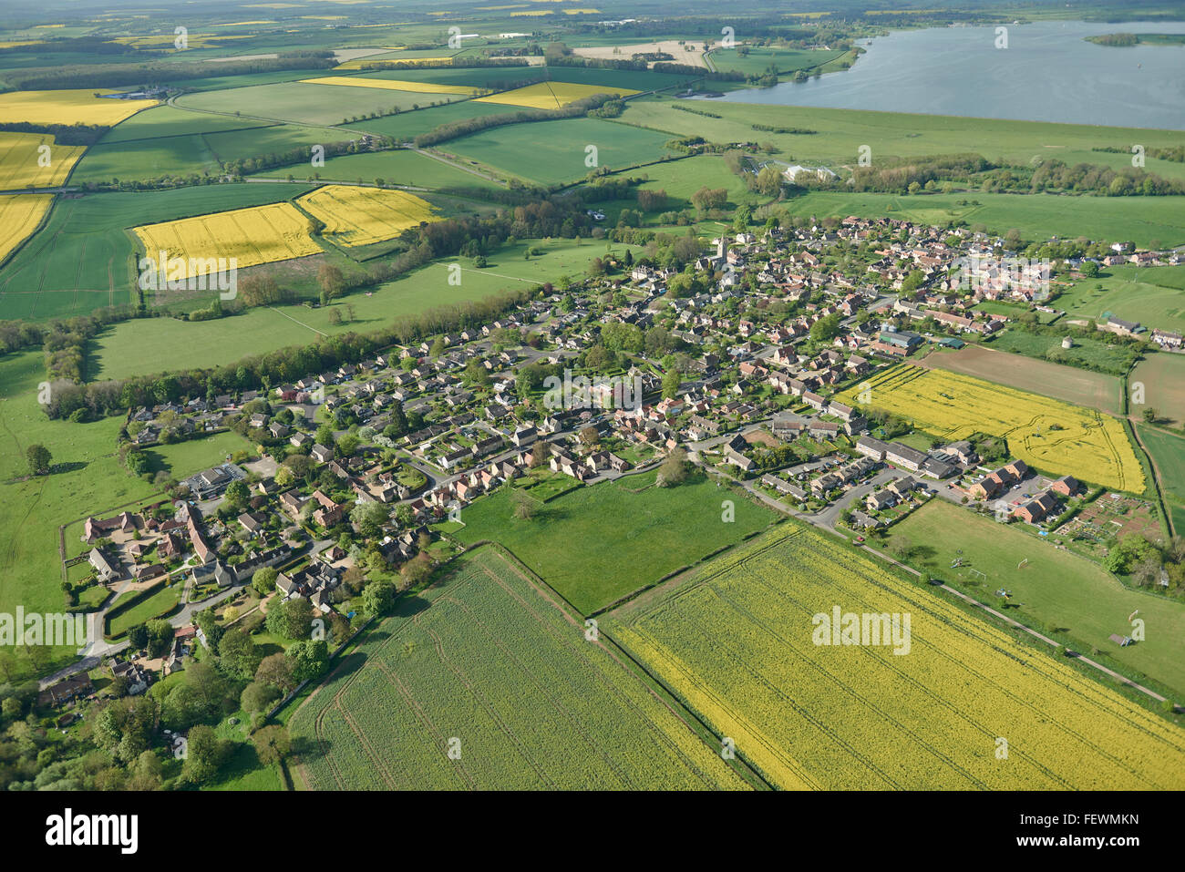 Aerial view rutland village empingham hires stock photography and