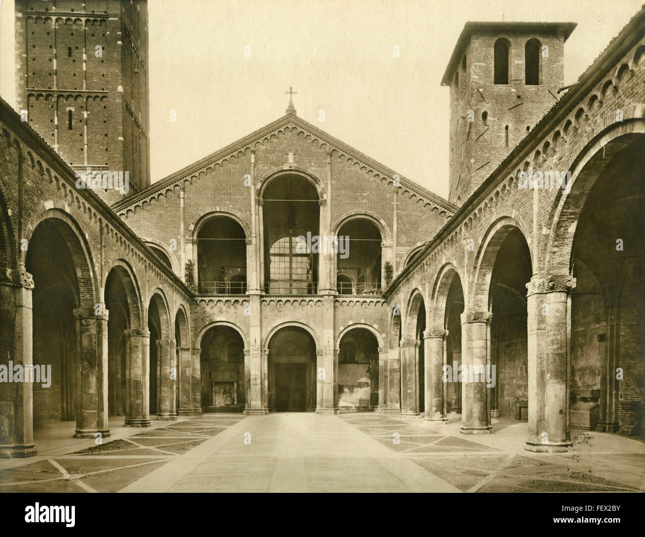 Church of St. Ambrose, Milan, Italy Stock Photo Alamy