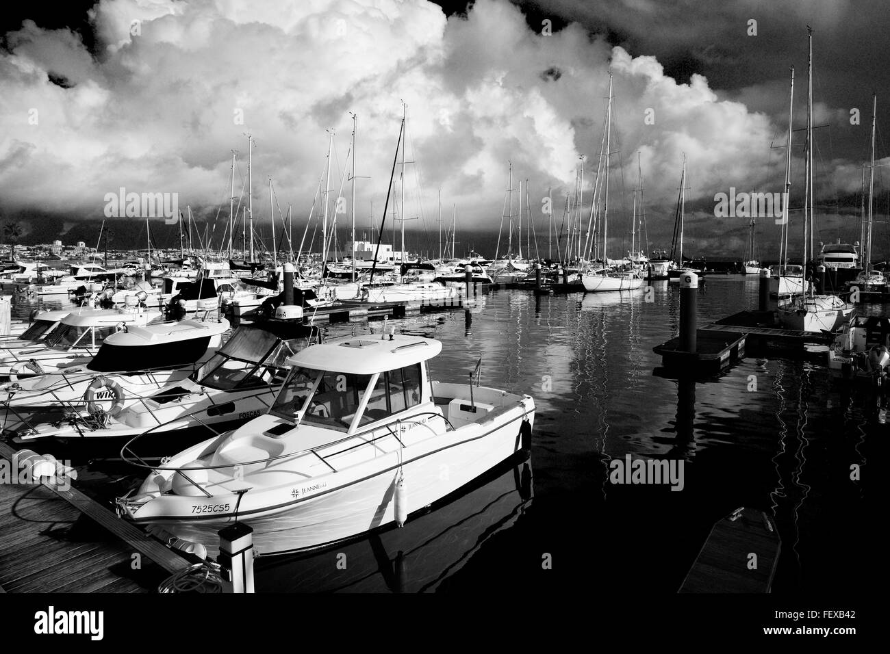 Harbour marina Black and White Stock Photos & Images - Alamy