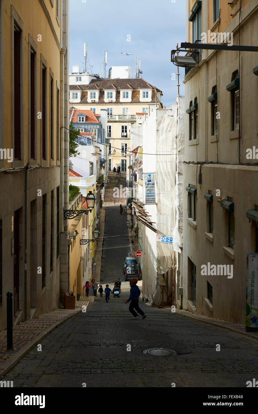 Cityscape in Lisbon, Portugal, Europe Stock Photo