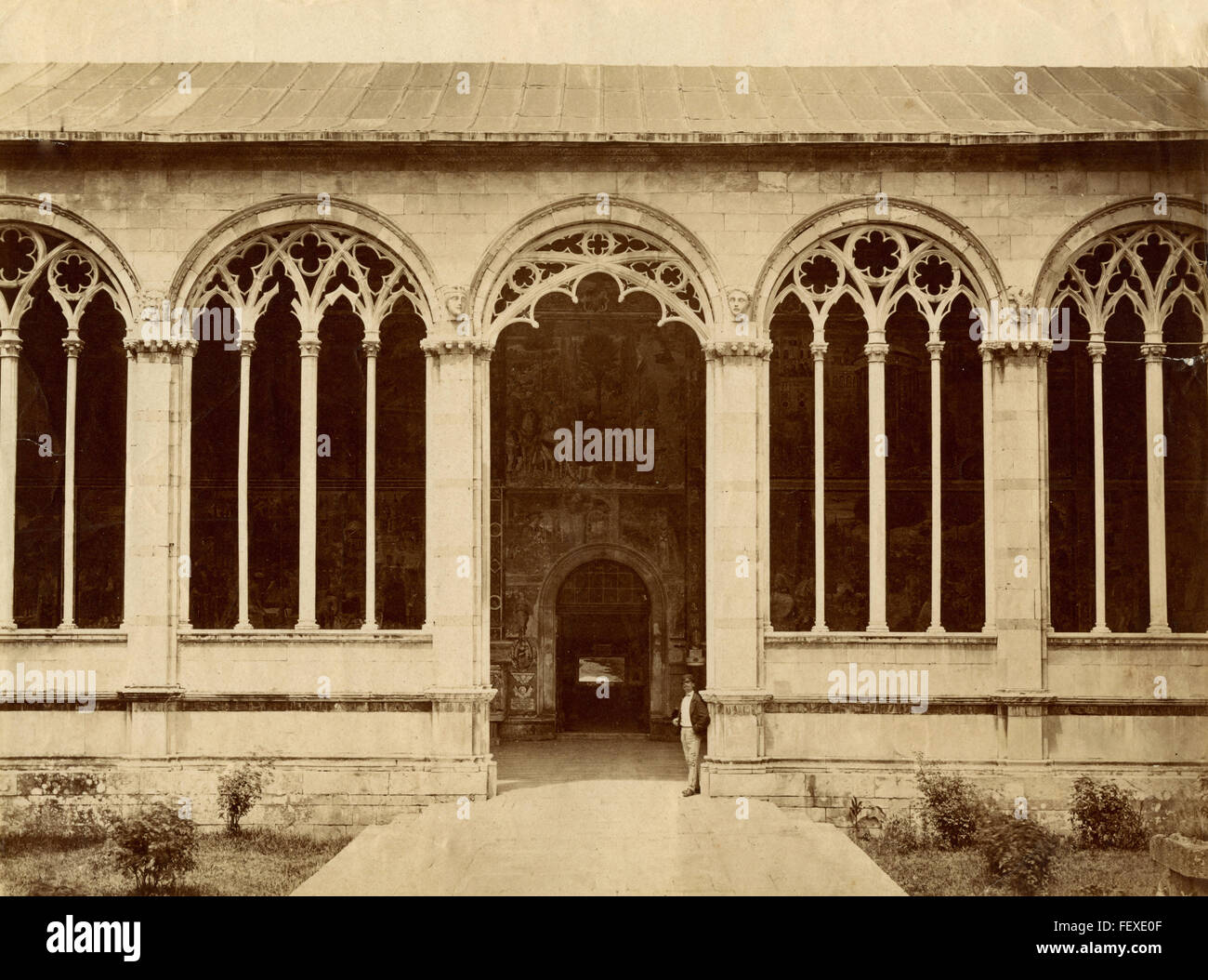 The entrance of the cloister of the Campo Santo, Pisa, Italy Stock Photo