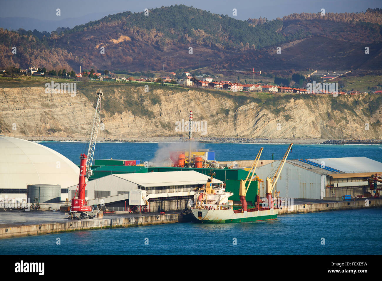 Port of Bilbao, Abanto y Ciérvana, Santurtzi, Biscay, Basque Country, Spain, Europe Stock Photo