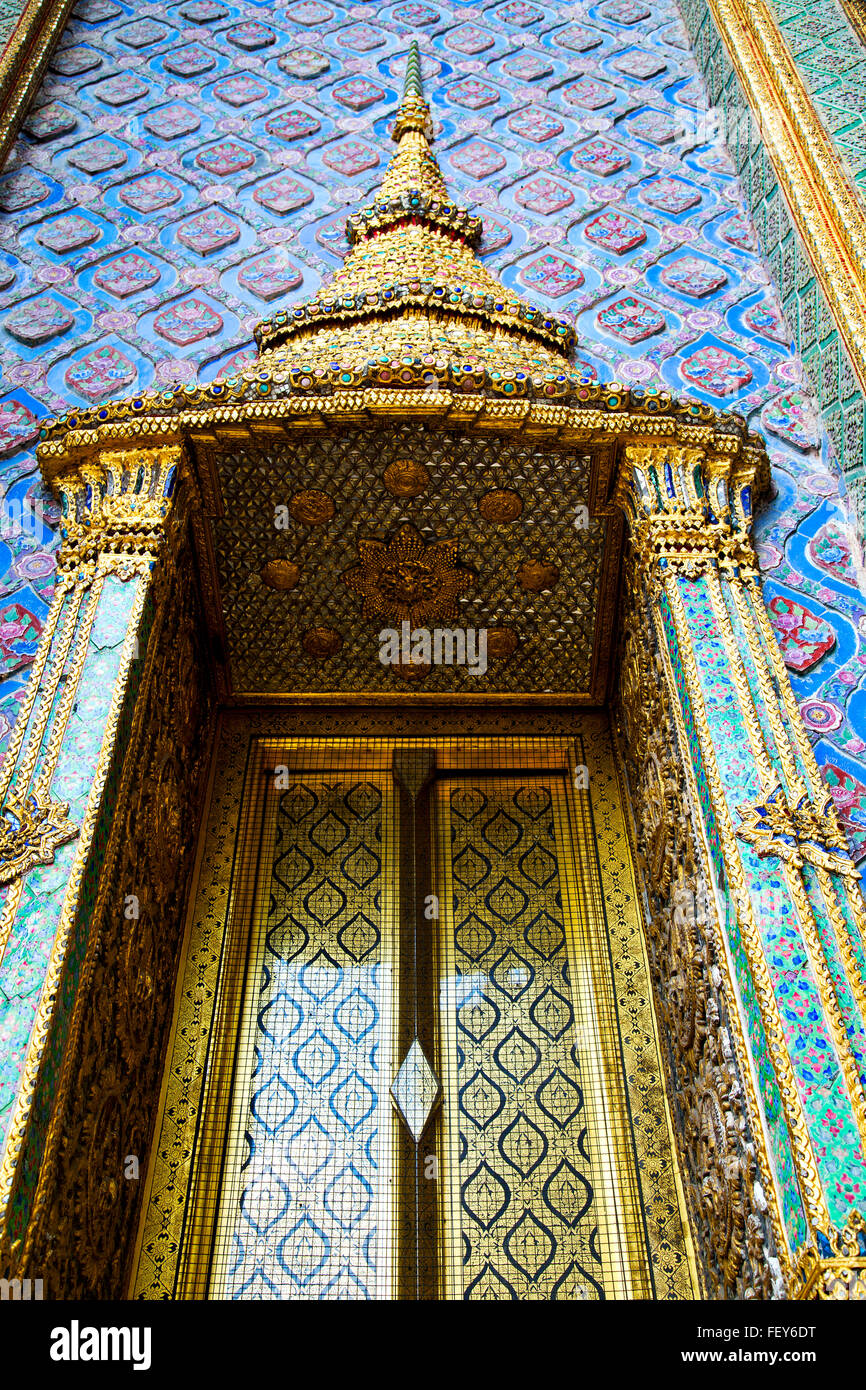 thailand asia in bangkok rain temple abstract cross colors roof wat ...