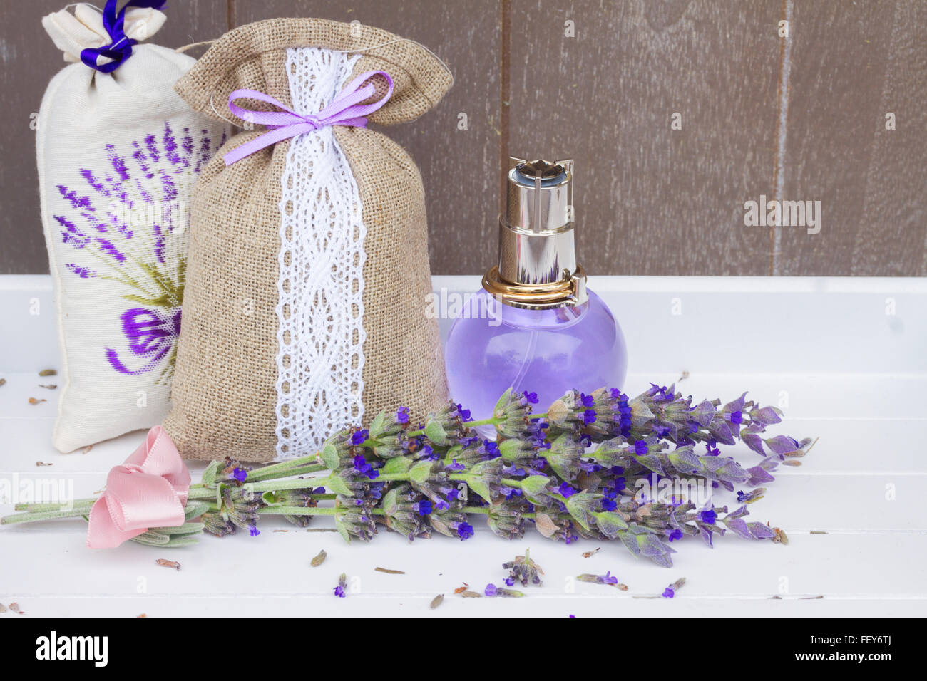 Lavender flowers spa Stock Photo