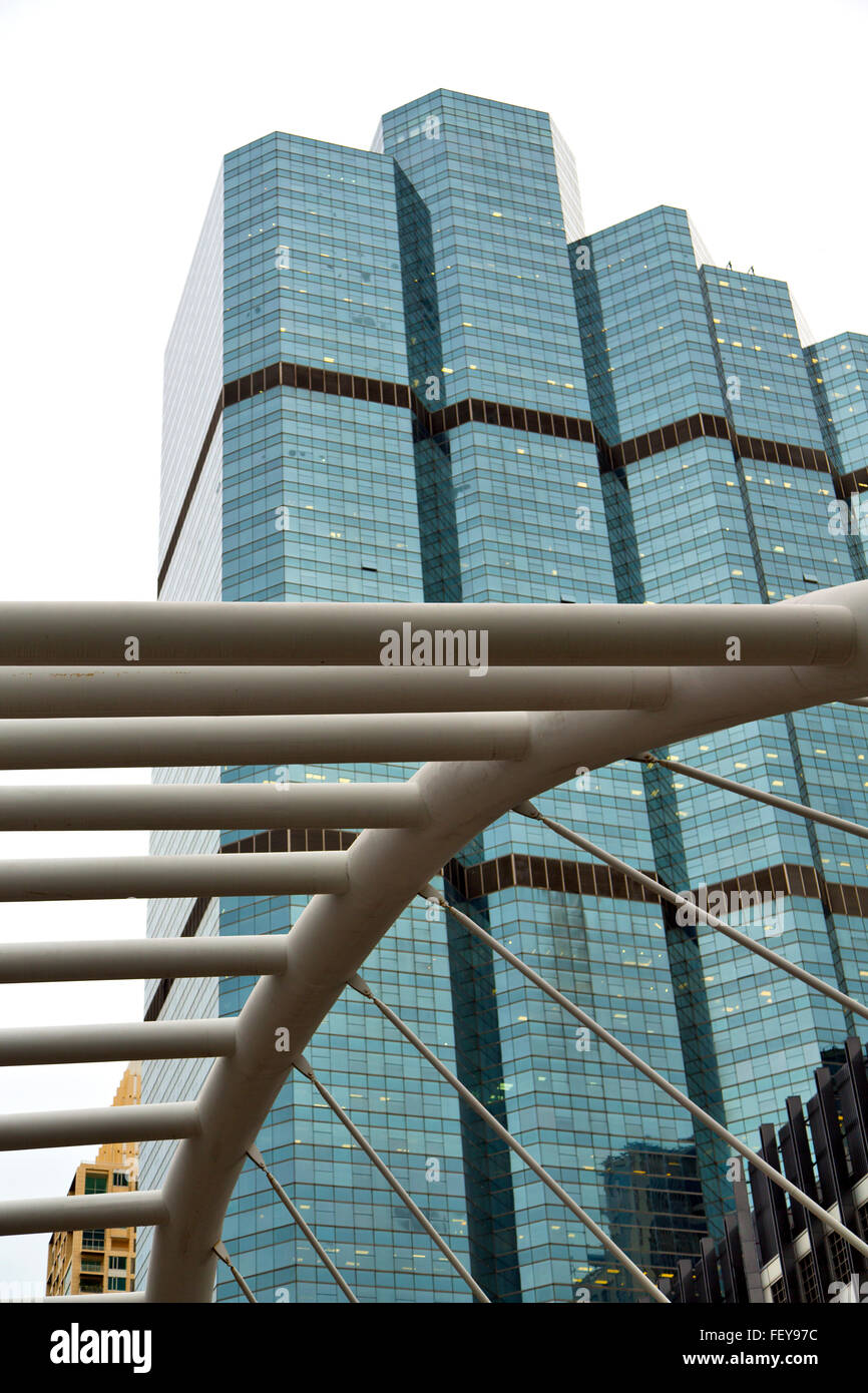 thailand bangkok office district palaces abstract modern building line ...