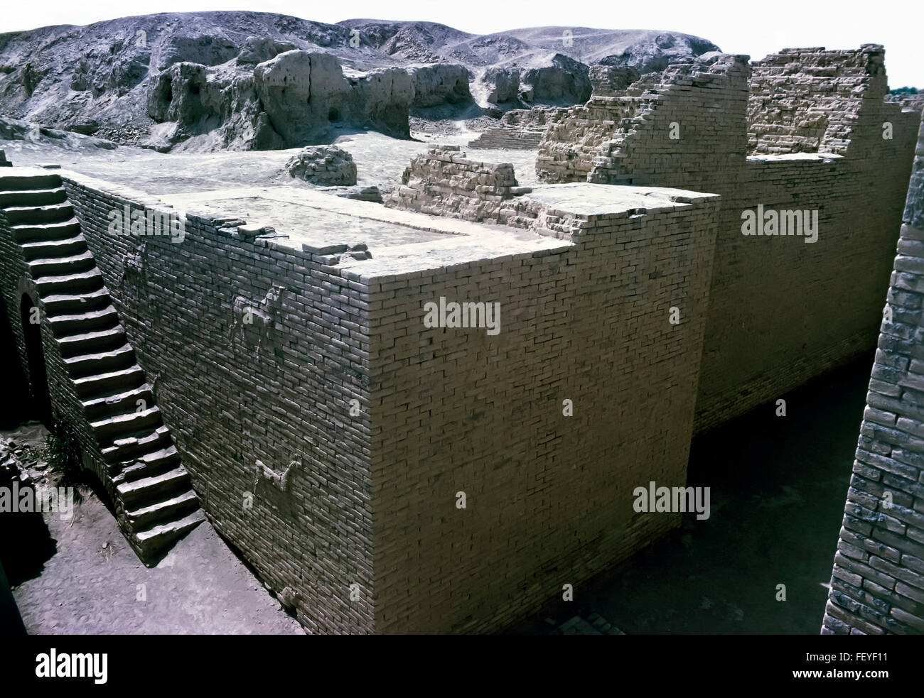 AA 6829. Archival 1960s, Babylon ruins, Iraq Stock Photo