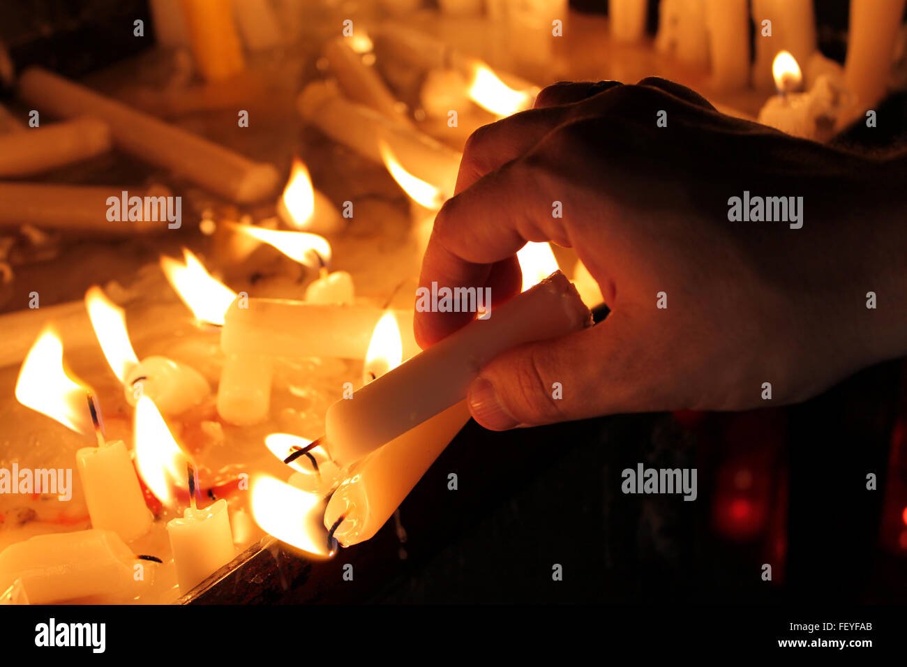 Catholic Candle Stock Photos & Catholic Candle Stock Images Alamy