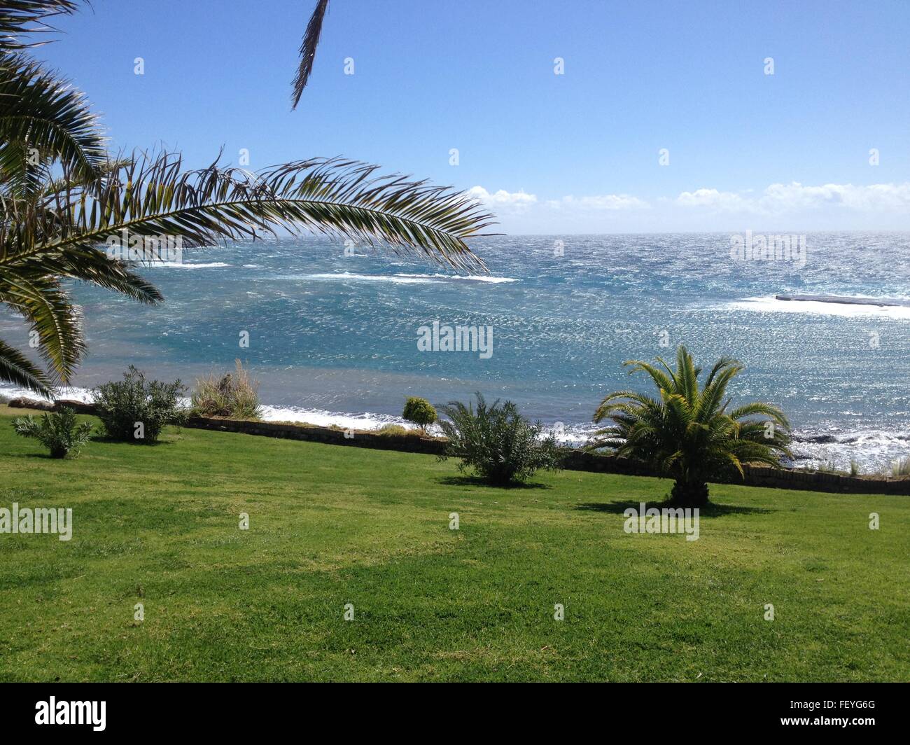 View to the sea on the island of Tenerife, Spain Stock Photo