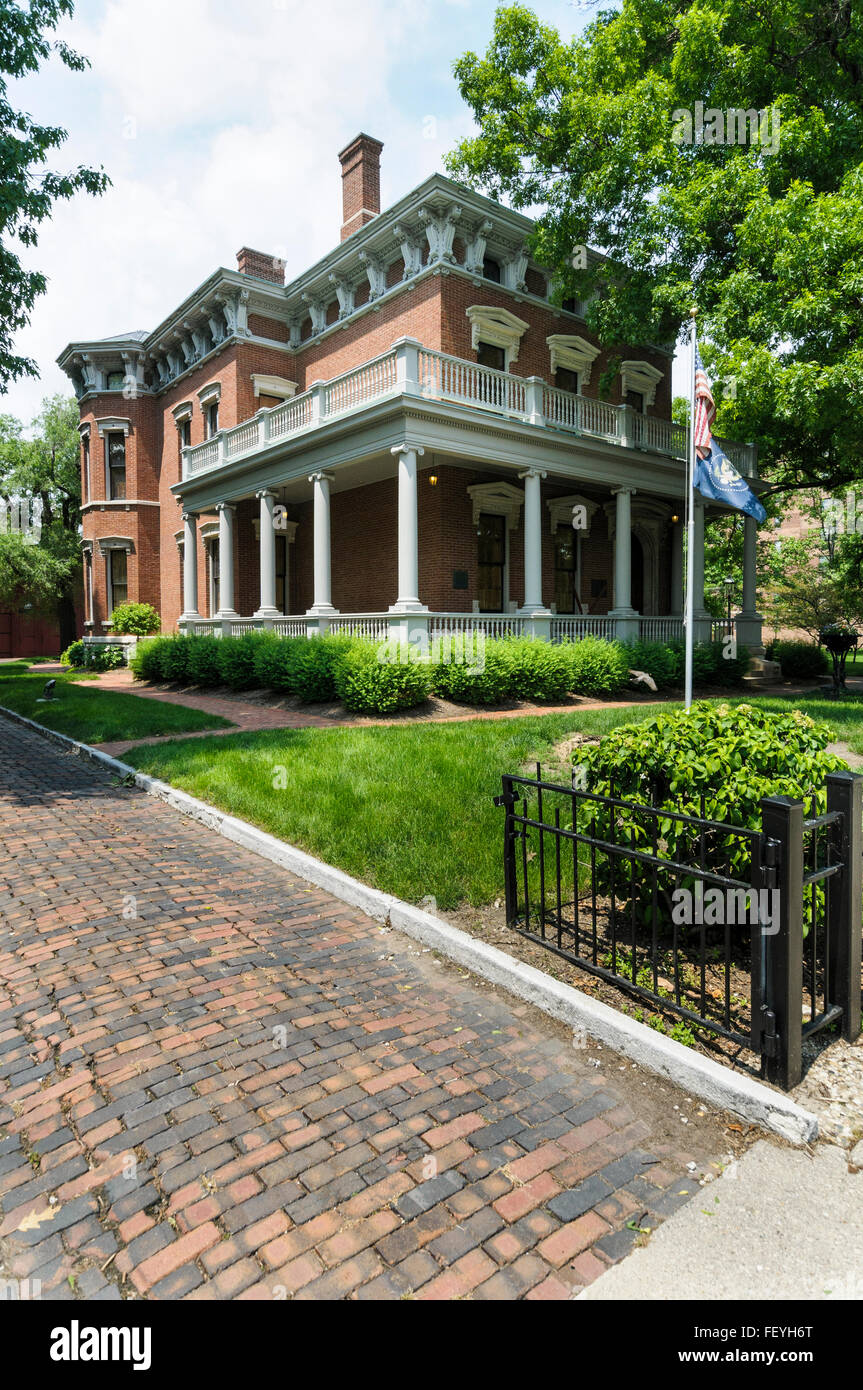 Benjamin Harrison Home, Old Northside Historic District Indianapolis, Indiana, USA Stock Photo