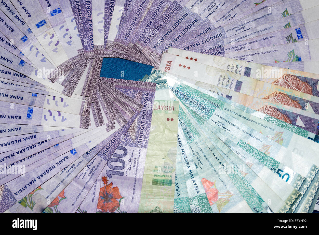 Ringgit The Basic Monetary Unit Of Malaysia Equivalent To 100 Hundred Sen Stock Photo Alamy