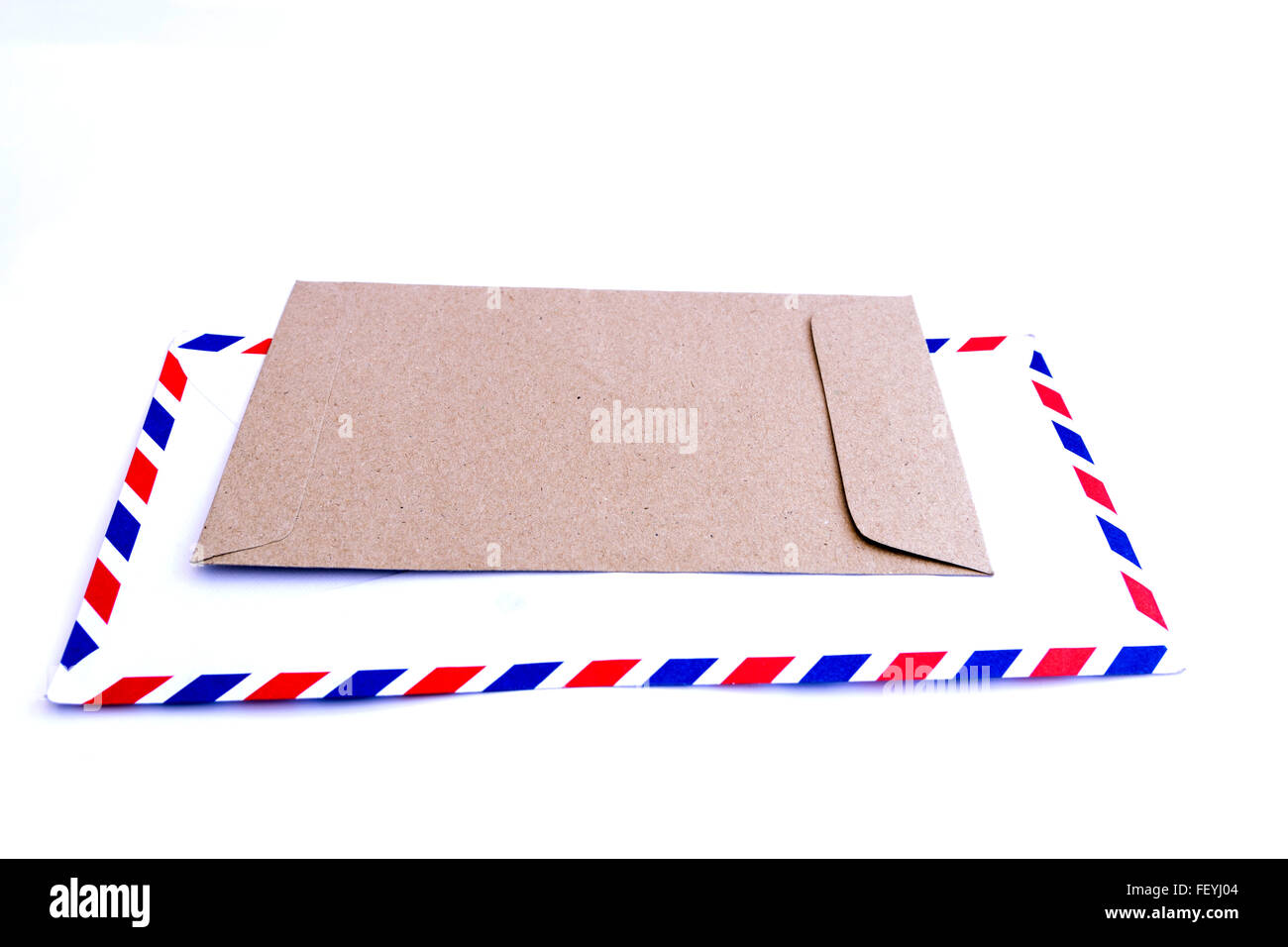 envelope isolated on white background Stock Photo - Alamy