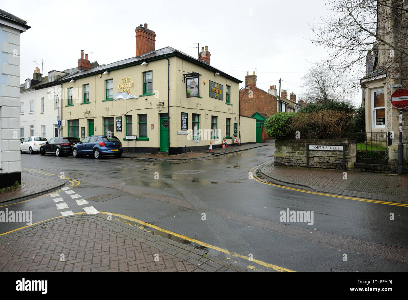 Back streets terraced houses in Old Town Swindon Stock Photo Alamy