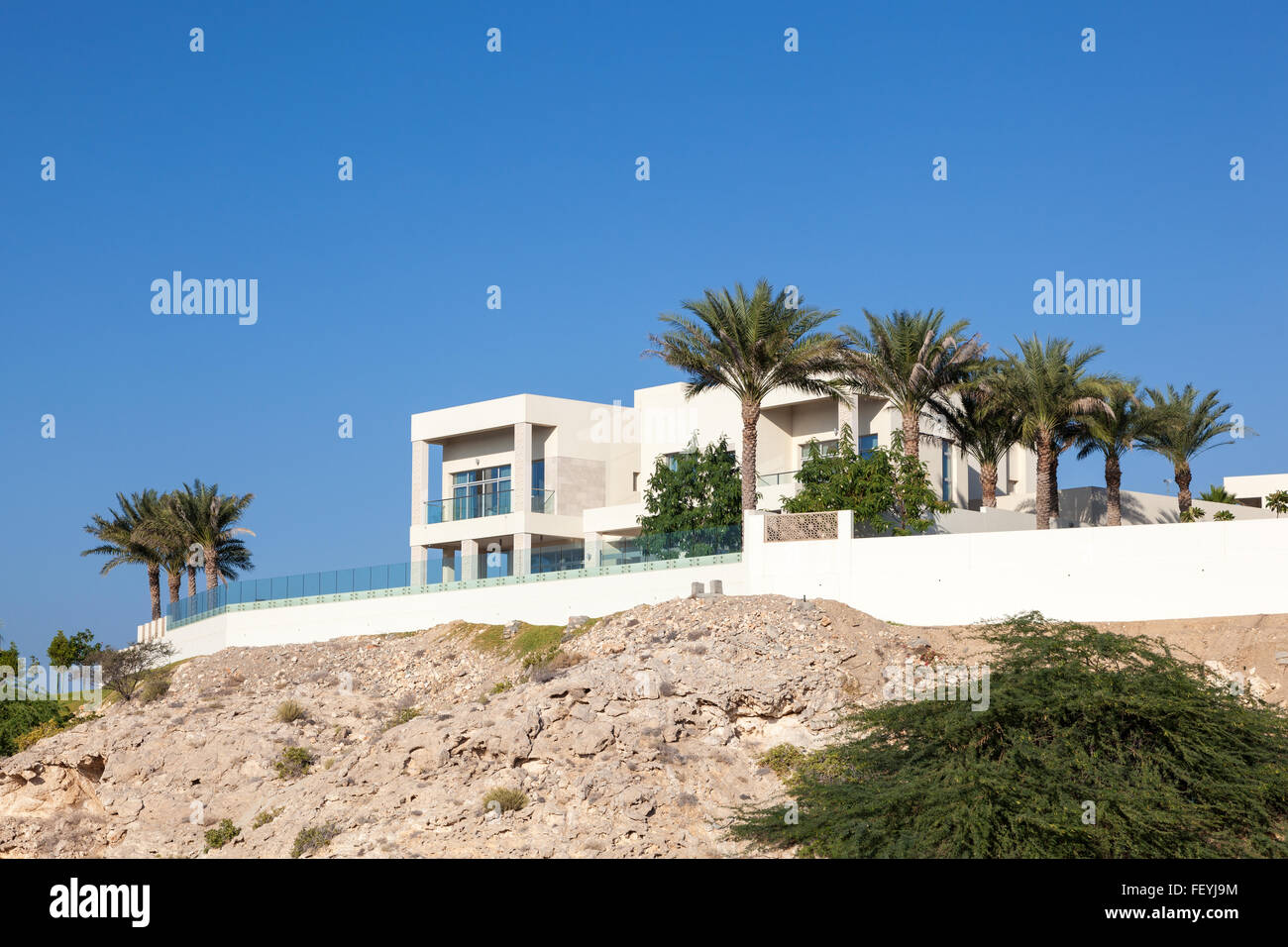 Luxury villa in Muscat, Oman Stock Photo Alamy