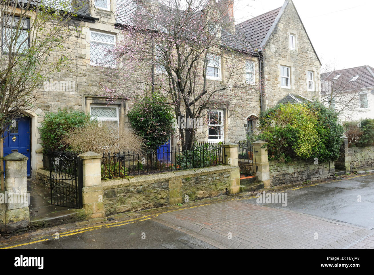 Back streets terraced houses in Old Town Swindon Stock Photo Alamy