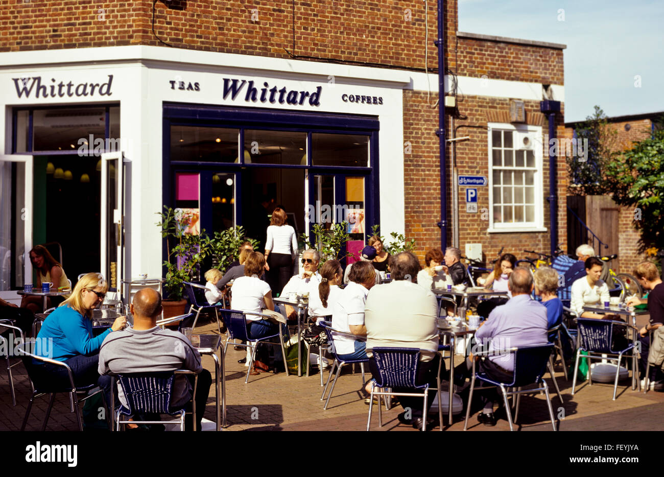 AA 7272. Archival 1980s, Cafe, High Street, Canterbury,  Kent Stock Photo