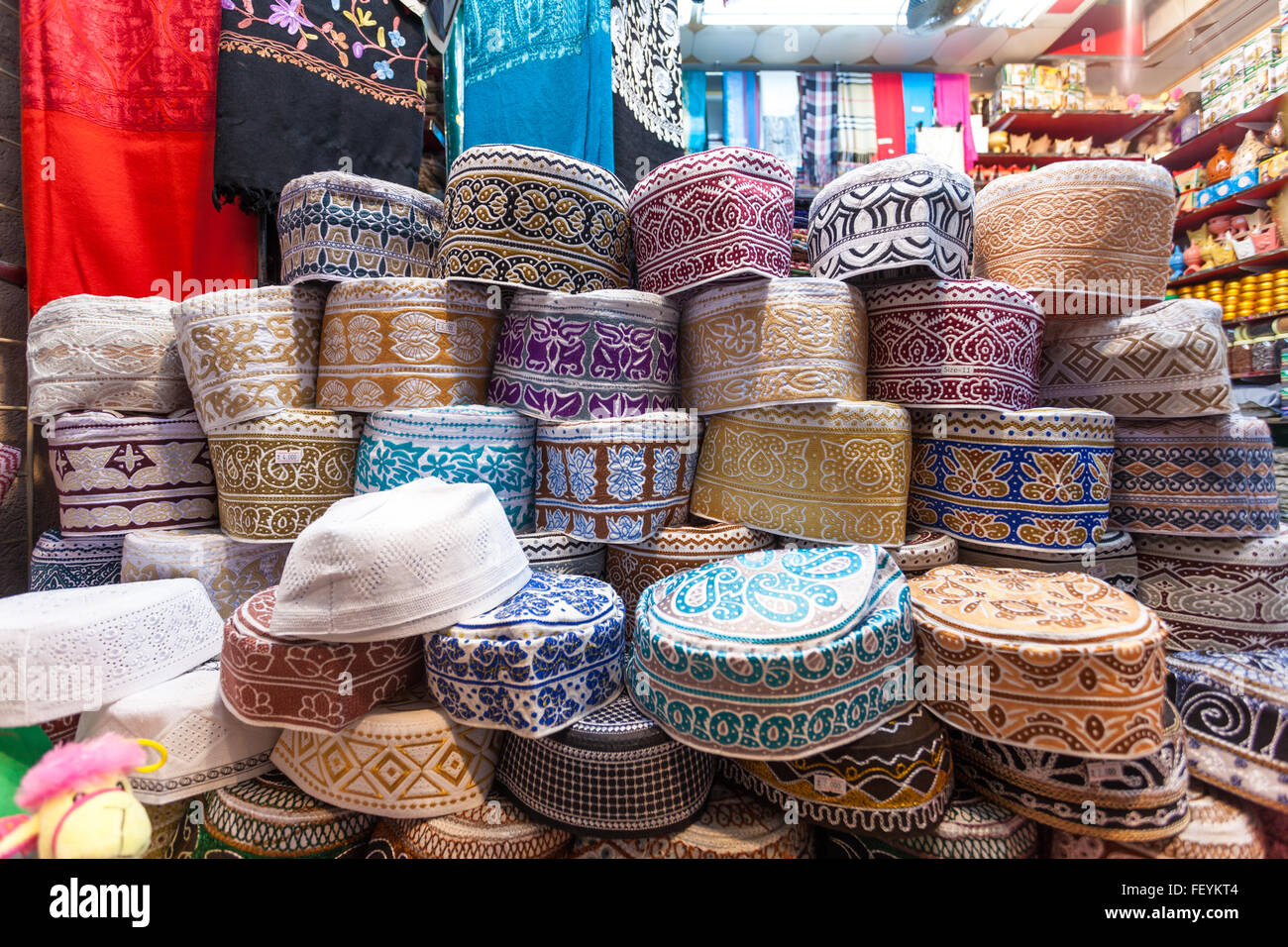 Traditional Omani Kuma hats Stock Photo - Alamy