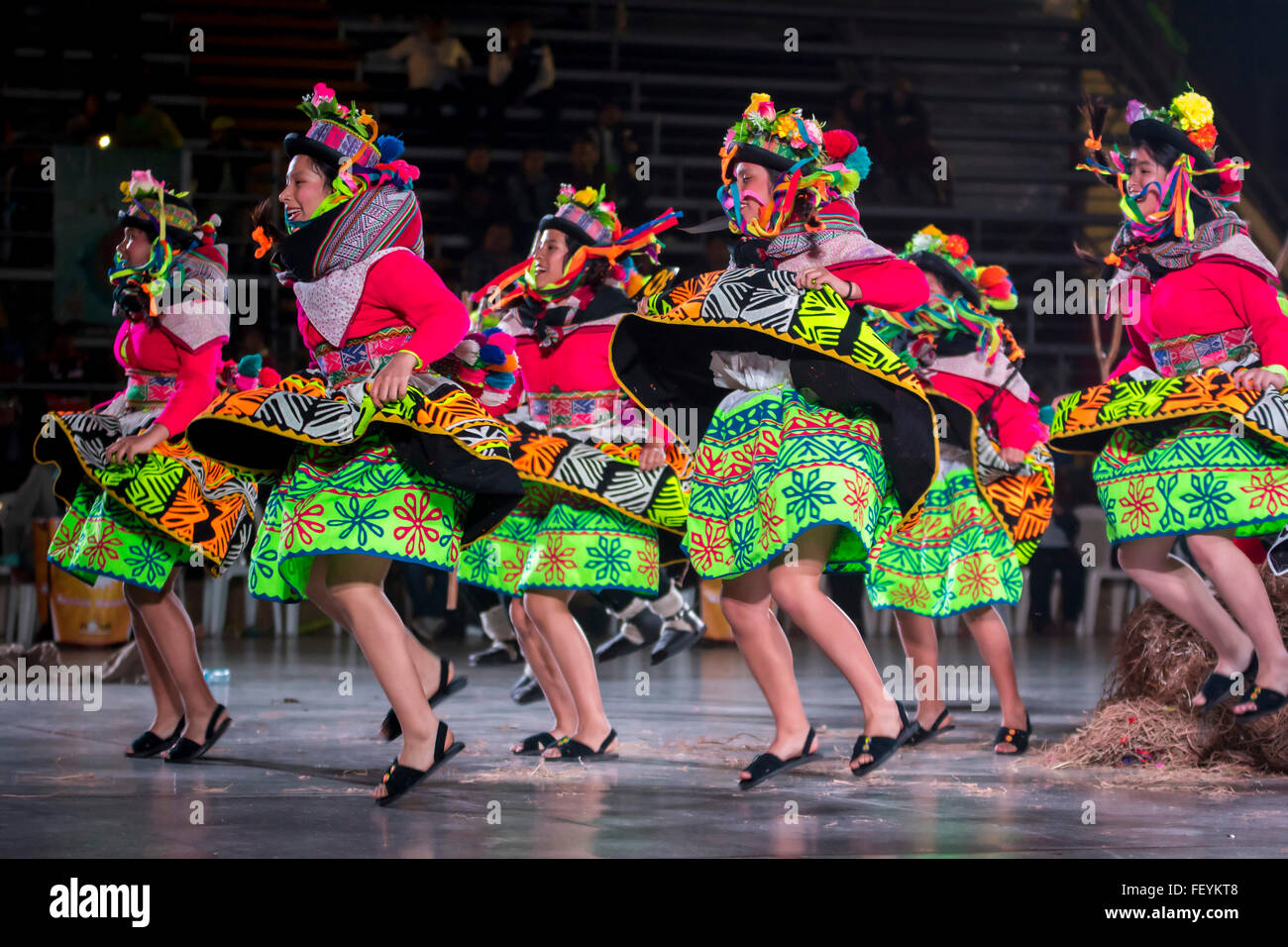 Peruvian Folkloric dance. International festival of folk dances El Buen
