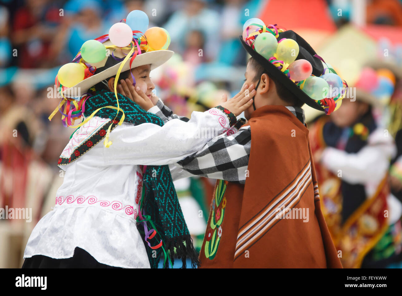 Peruvian Folkloric dance. International festival of folk dances El Buen