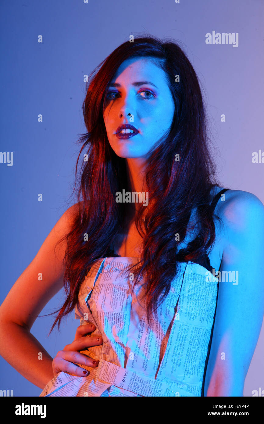 Fashion photography; color gels Stock Photo Alamy