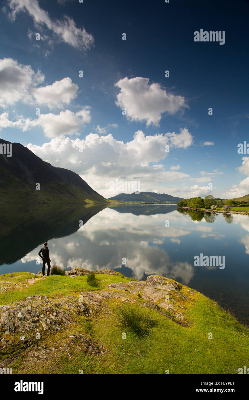 Beautiful landscape picture of Lake Buttermere Stock Photo