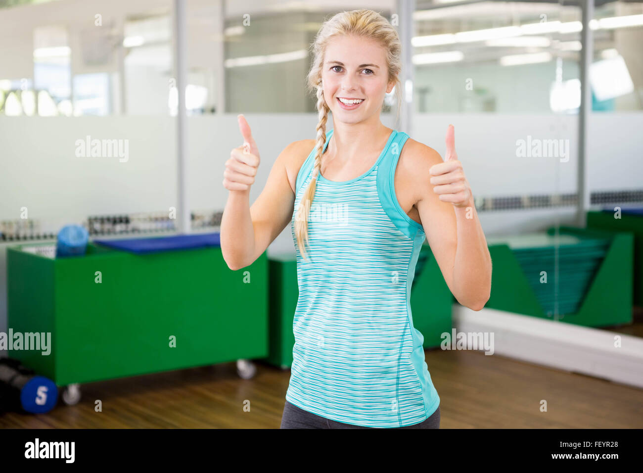 Woman hands thumbs up hi-res stock photography and images - Alamy