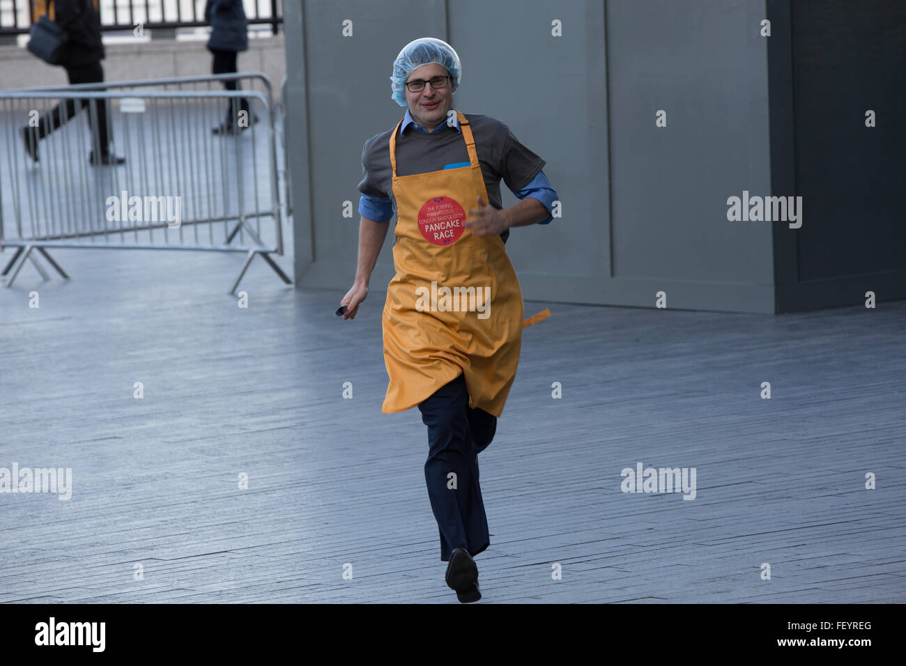 The London Bridge City Pancake Race, in its 4th Year, is a triathlon of
