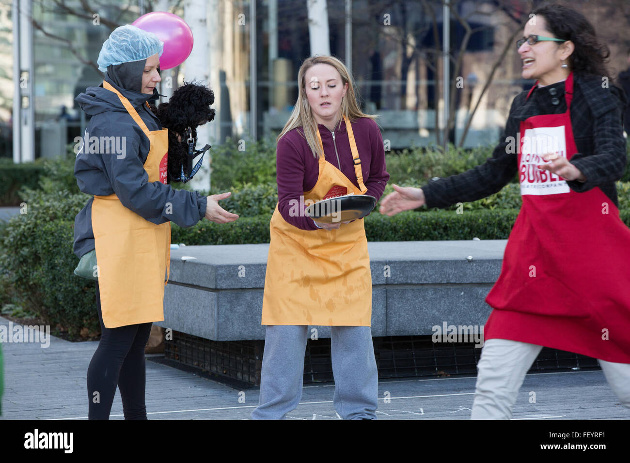 The London Bridge City Pancake Race, in its 4th Year, is a triathlon of