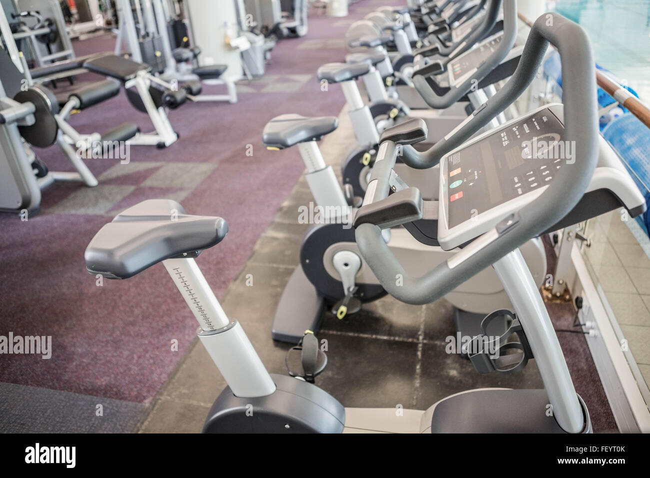 Gym with no people Stock Photo